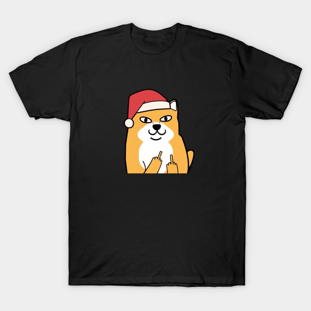 Naughty Christmas Doge T-Shirt by Daytone